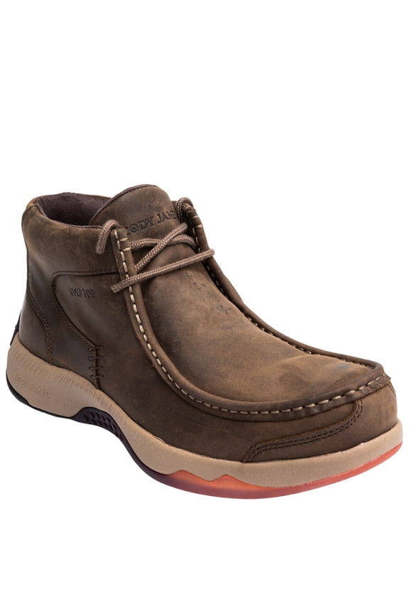 Men's Low Cut Casual Driver Work Boot Composite Toe Brown 7.5 D(M) US