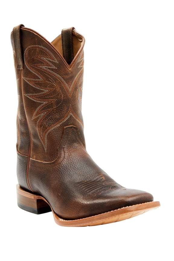 Men's Mcbride Western Boot Broad Square Toe Chocolate 13 D(M) US