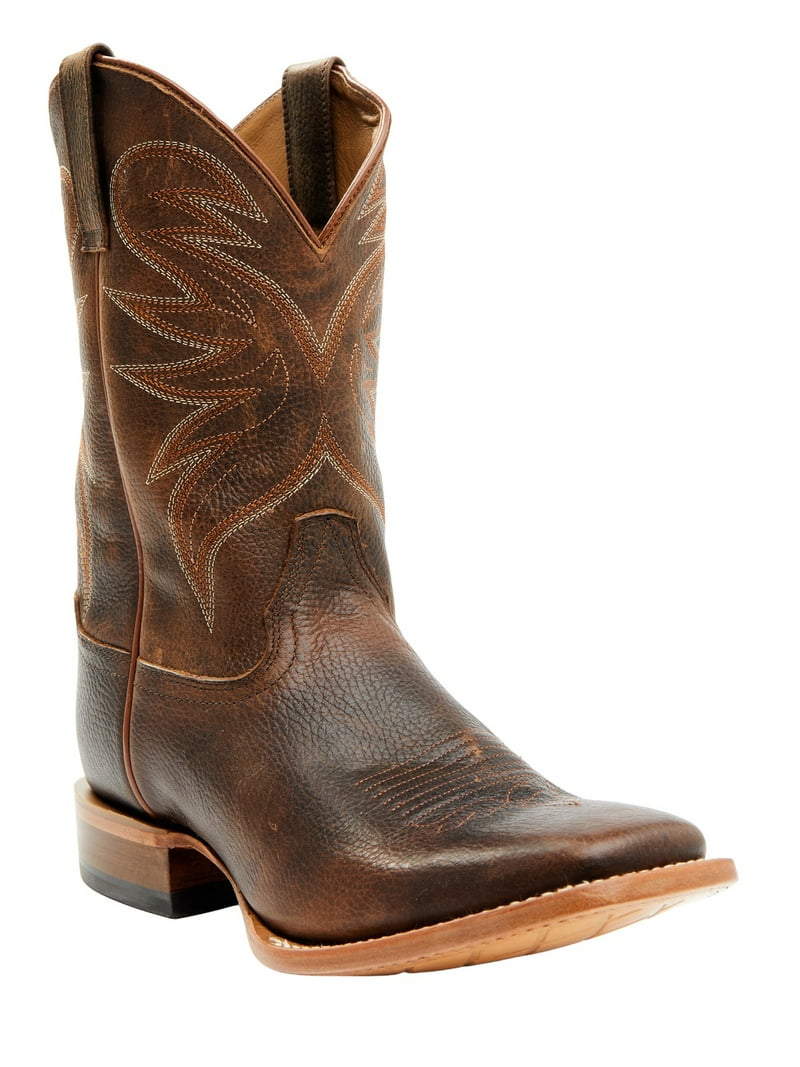 Cody James Mens Size 9 D Brown Leather Cowboy Western Boots Cody James Mens Brown Leather Soft Toe Pull On Western Boots  main image 3