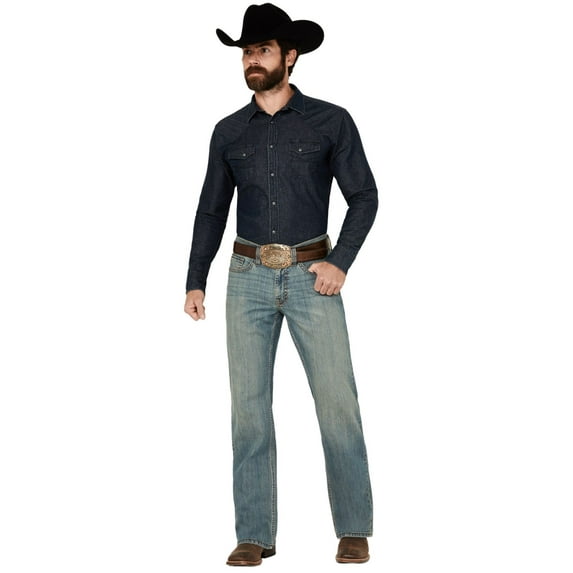 Cody James Men's Bozeman Wash Duke Relaxed Bootcut Stretch Denim Jeans - CJSP24J51-MDW 36W x 34L US