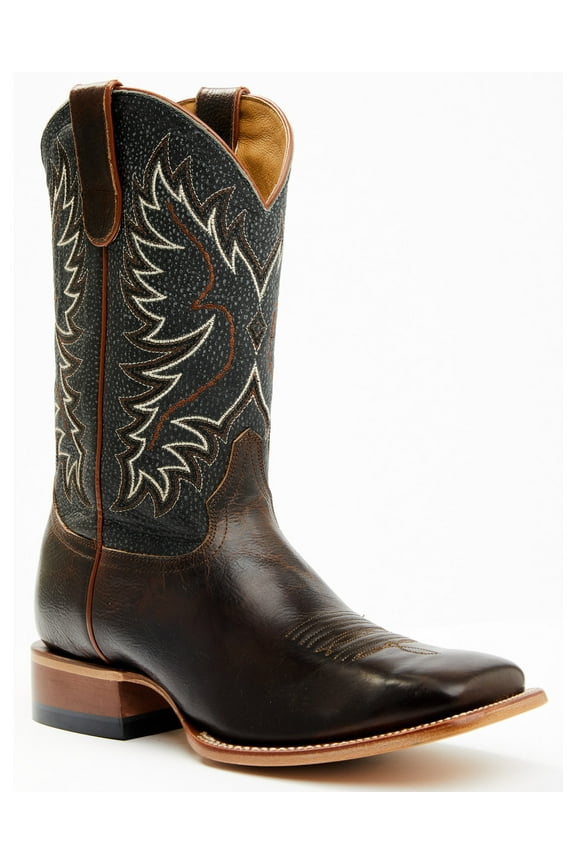 Men's Montana Western Boot Broad Square Toe Dark Brown 11 D(M) US