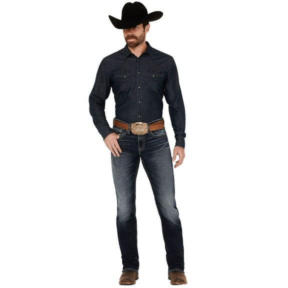 Cody James Men's Moonbeam Wash Jackson Slim Straight Stretch Denim Jeans Dark Wash 30W x 30L  US