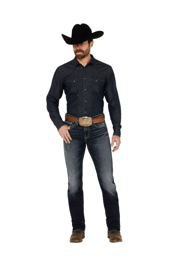 Men's Moonbeam Wash Jackson Slim Straight Stretch Denim Jeans - CJFA23J13-DKW 30W x 30L US