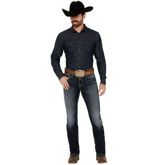Cody James Men's Moonbeam Wash Jackson Slim Straight Stretch Denim Jeans Dark Wash 36W x 34L US
