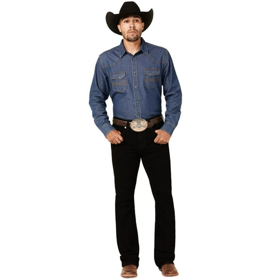 Cody James Men's Night Rider Wash Wyatt Slim Bootcut Stretch Denim Jeans Black 32W x 30L US