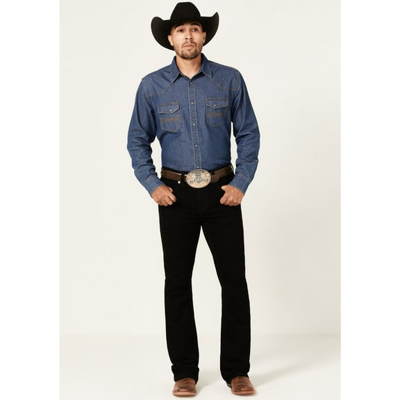 Cody James Men's Night Rider Wash Wyatt Slim Bootcut Stretch Denim Jeans Tall - CJSU22J3-BLK-T 36W x 40L  US