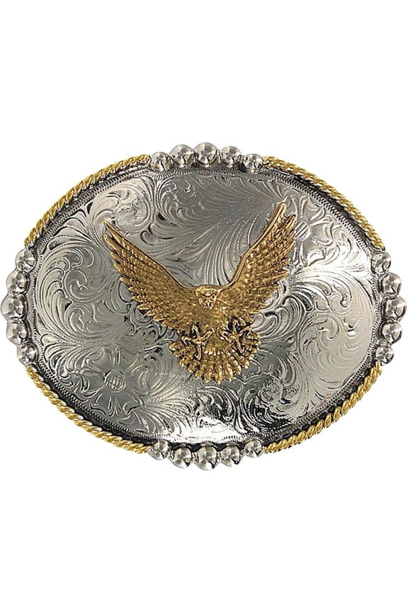 Men's Oval Eagle Belt Buckle - 521 One Size