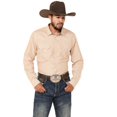 thumbnail image 1 of Cody James Men's Reckoning Striped Print Long Sleeve Snap Western Shirt Tan XX-, 1 of 4