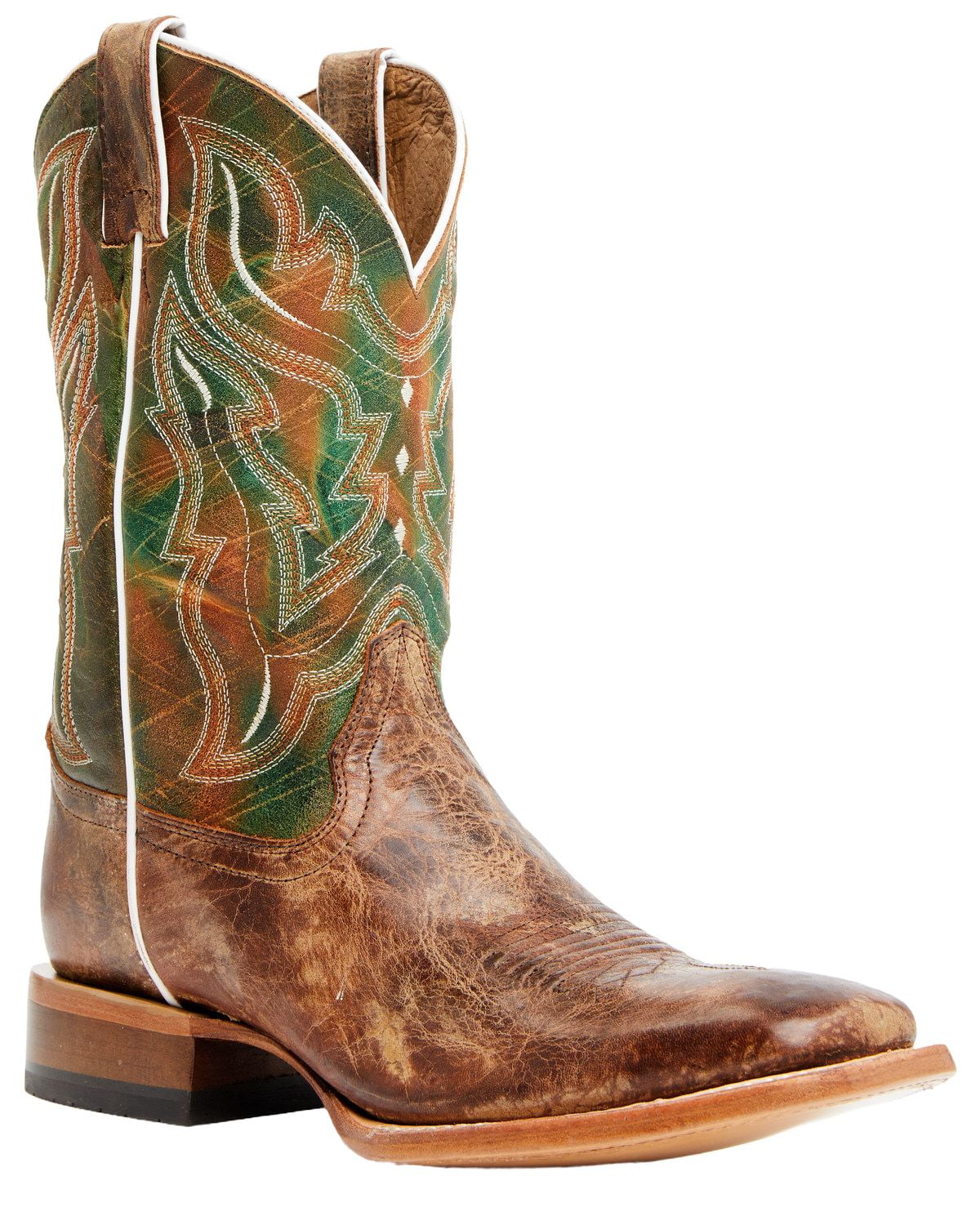 Cody James Men's Brandy Genuine Ostrich Exotic Western Boot Broa 並行輸入品 Cody James Men\u0027s Brandy Exotic Python Western Boots - Broad Square