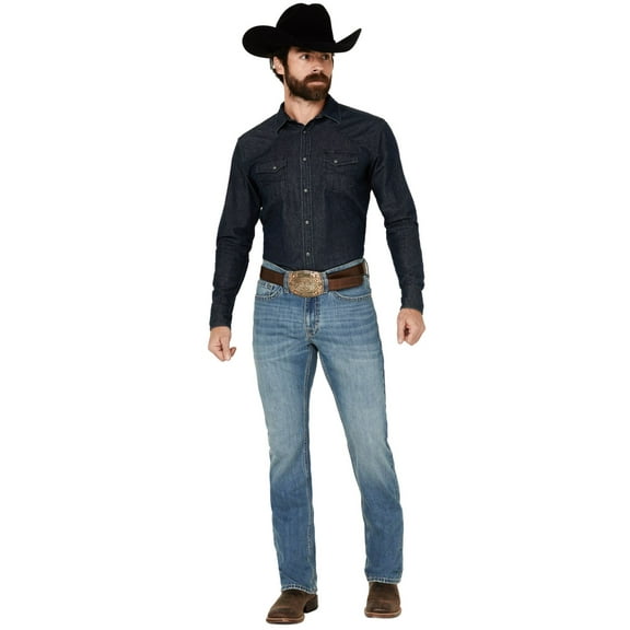 Cody James Men's Men'S Roughstock Wash Jackson Slim Straight Rigid Denim Blue 30W x 38L US