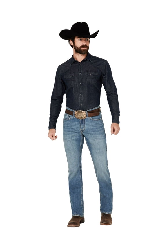 Men's Men'S Roughstock Wash Jackson Slim Straight Rigid Denim Blue 31W x 30L US
