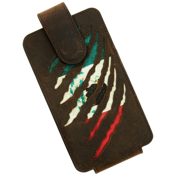 Cody James Men's Scratch Mexican Flag Cell Phone Holder Clip-On Case - CJAHO22WT7 One Size