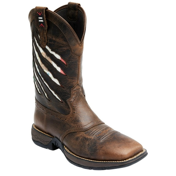 Cody James Men's Scratch Mexico Flag Lite Performance Western Boot Broad Brown 11 D(M) US