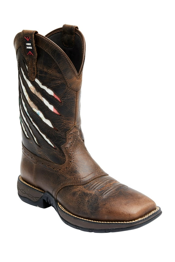 Men's Scratch Mexico Flag Lite Performance Western Boot Broad - BCJSP21P4 7.5 D(M) US