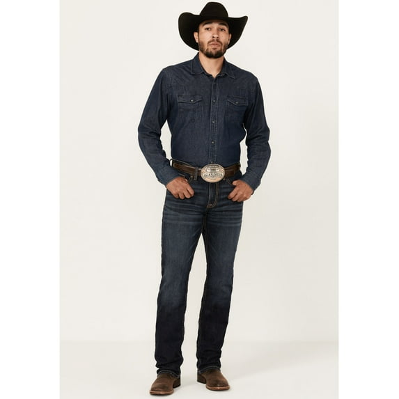 Cody James Men's Shadow Wash Jackson Slim Straight Stretch Denim Jeans - CJFA23J11-DKW 33W x 36L US