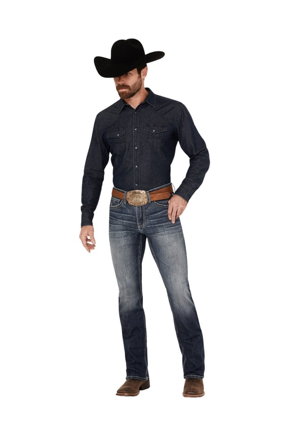 Men's Men'S Starlight Wash Jackson Slim Straight Stretch Denim Dark Wash 36W x 36L US