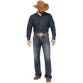 thumbnail image 1 of Cody James Men's Stonewall Wash Wyatt Slim Bootcut Stretch Denim Jeans Dark Medium Wash 34W x 30L  US, 1 of 4