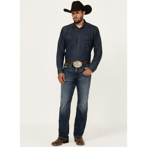 Cody James Men's Stonewall Wash Jackson Slim Straight Stretch Denim Jeans Dark Wash 30W x 32L  US