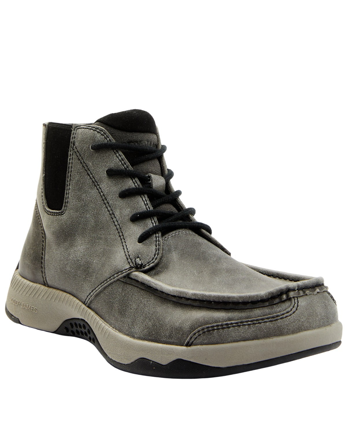 Cody James Men s Trusted Glacier Lace Up Casual Chelsea Boot Moc Toe Grey 10.5 D M US Gray