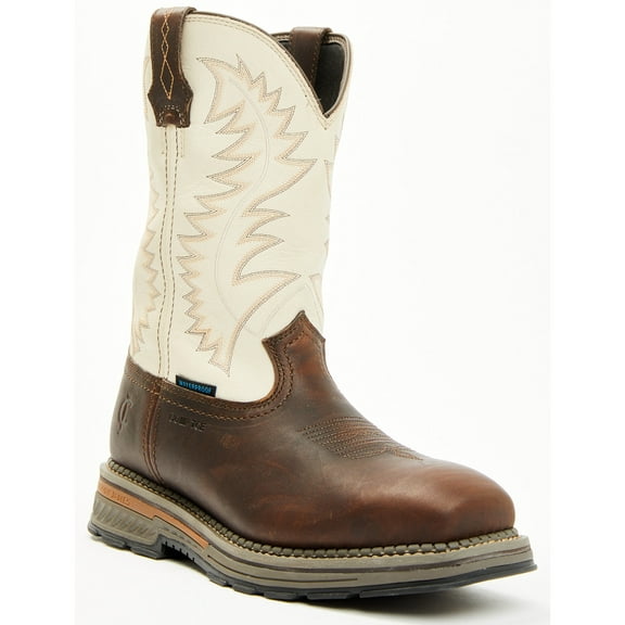 Cody James Men's 11" Tyche Palace Pull-On Waterproof Work Boot Composite Ivory 11 EE US