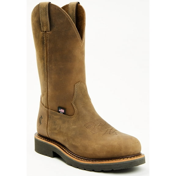 Cody James Men's Usa Pull-On Work Boot Composite Toe Brown 10.5 EE US