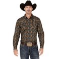 thumbnail image 1 of Cody James Men's Vaquero Paisley Print Long Sleeve Snap Western Shirt - CJHO23W11-DKBLU, 1 of 4