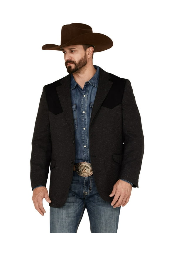 Men's Waco Contrast Yolk Button Down Western Sportcoat - RSFT7102-457 42 REG