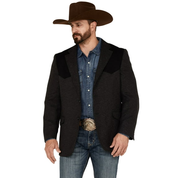 Cody James Men's Waco Contrast Yolk Button Down Western Sportcoat - RSFT7102-457 36 REG US
