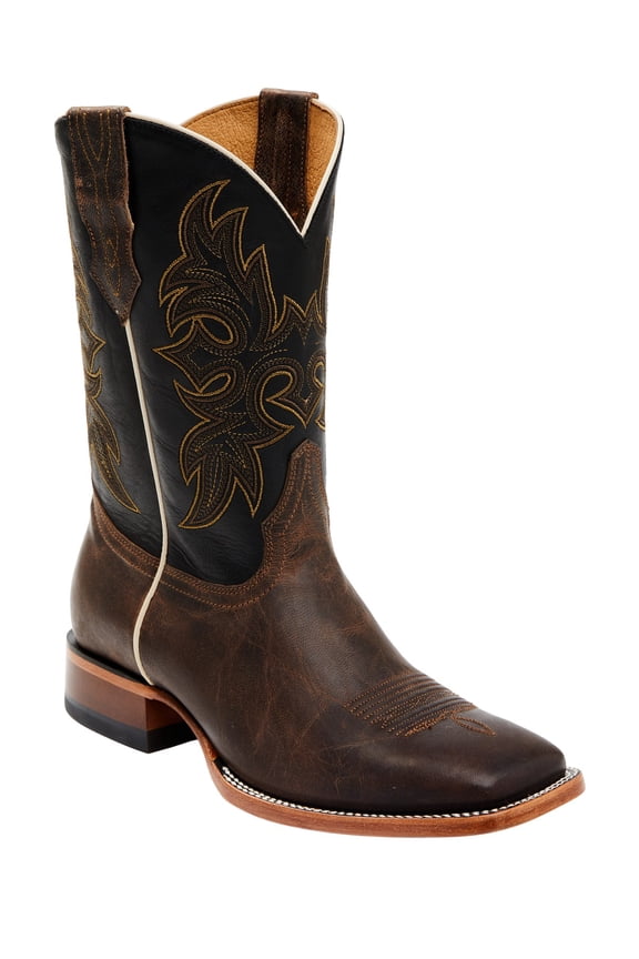 Men's Men'S Willow Western Boot Broad Square Toe Brown 12 D(M) US