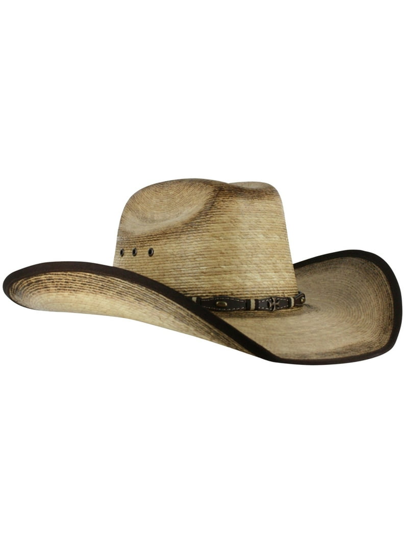 Cody James Ponderosa Unisex 7 3/8 Natural Straw Cowboy Hat with