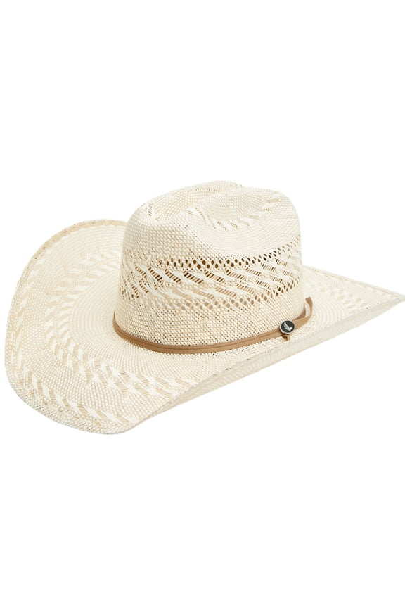 Unisex Straw Cowboy Hat Ivory 6 3/4