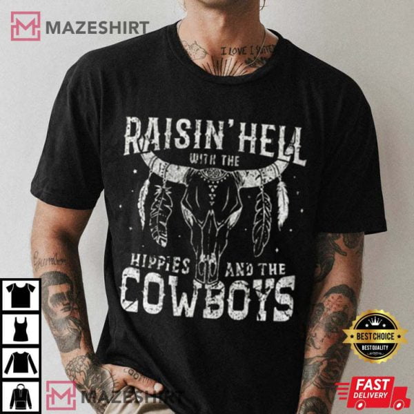 Cody Jinks, Hippies And Cowboys, Raisin Hell With The Hippies TShirt