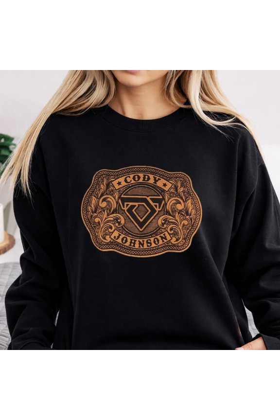 Cody Johnson Leather Buckle Sweatshirt Sizes S-5XL Goldengate