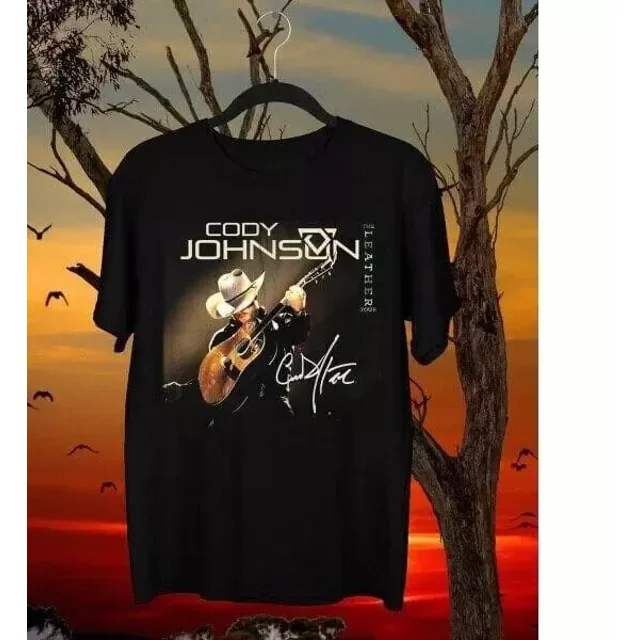 Cody Johnson The Leather Tour 2024 Collection Shirt, Size M, Tee Royal