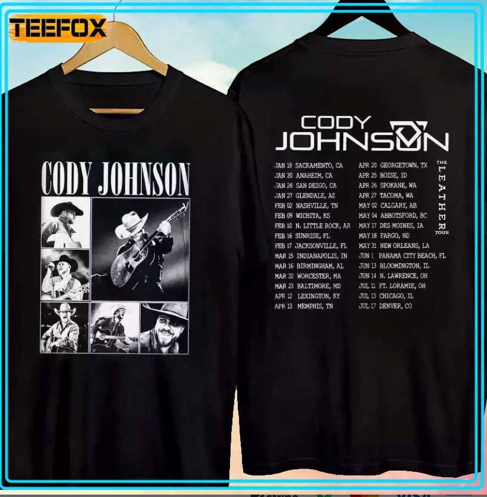 Cody Johnson Tour 2024 Concert TShirt