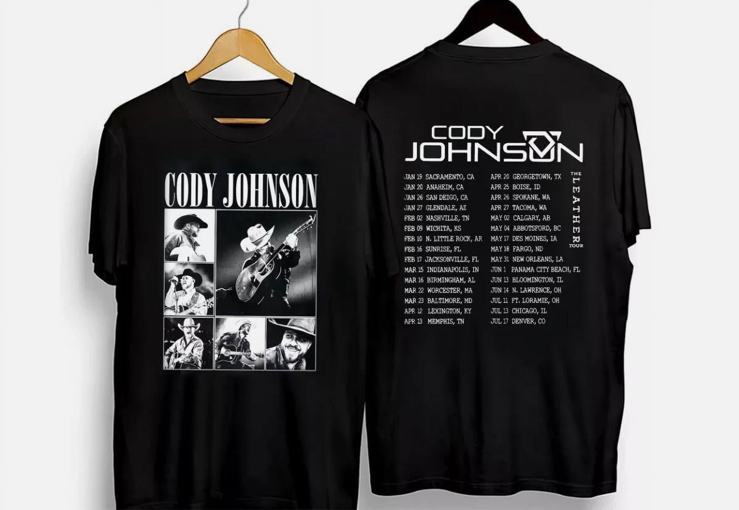 Cody Johnson Tour 2024 Shirt The Leather Tour Merch Country Music T