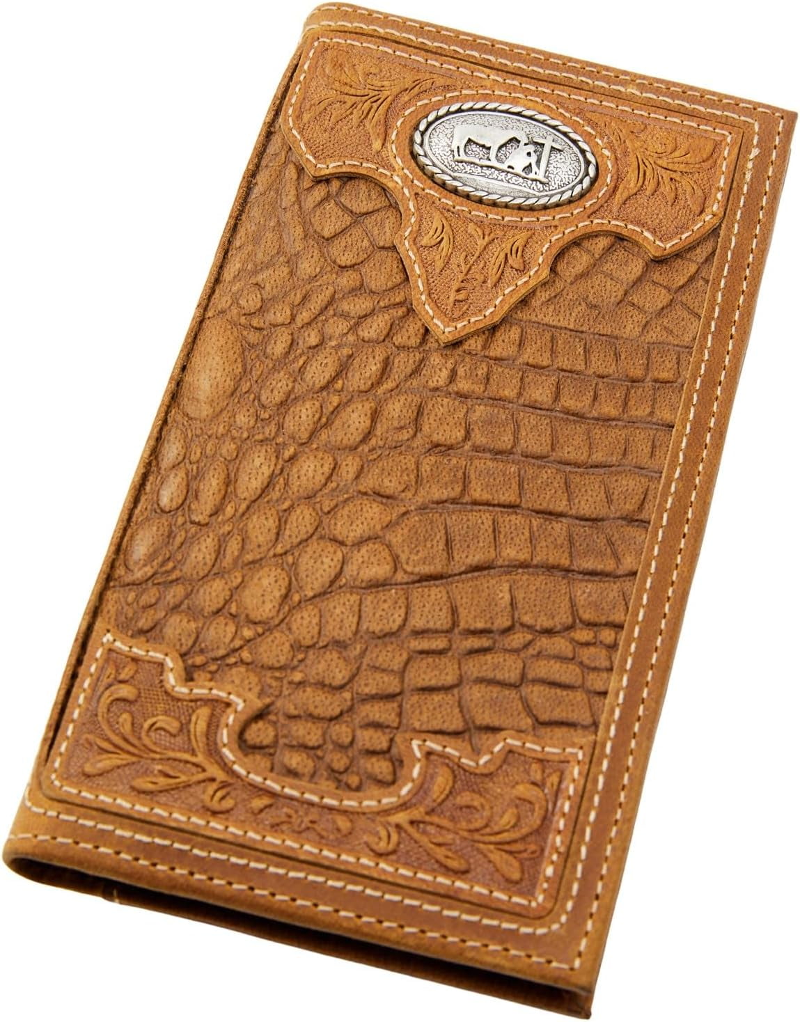 Cody Men's Crocodile Embossed Rodeo Wallet - Cjafa23wt1 - Walmart.com