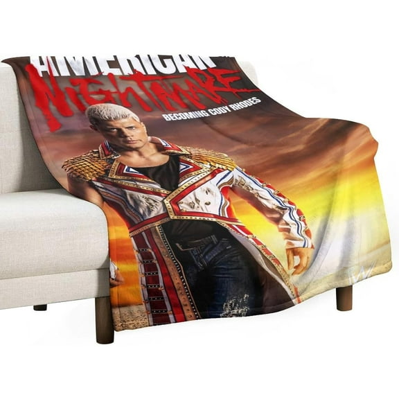 Cody Rhodes Blanket Super Soft Warm Flannel Blanket Suitable for Bed Sofa Sofa Bedroom Living Room Sofa Four Seasons Suitable for Napping Home Decor Bedding Artwork 30""x40"", Style