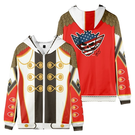 Cody Rhodes Entrance Zip Hoodie Jacket Long Sleeve Streetwear Women Men Zipper Sweatshirts