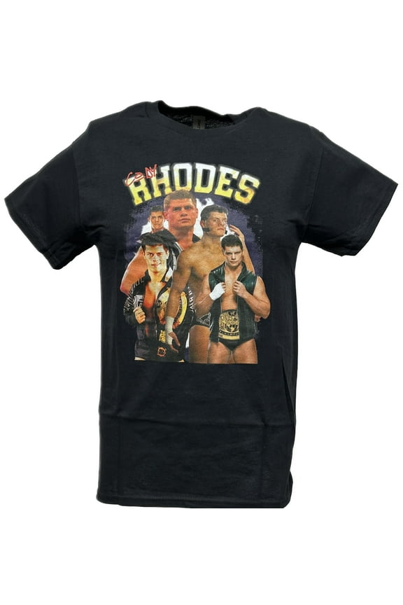 Cody Rhodes Five Faces Black T-shirt AEW WWE