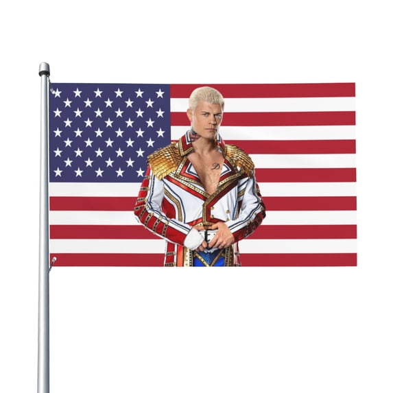 Cody Rhodes Flags 3x5 Ft, Outdoor Banner For Outside With 2 Brass Grommets, Uv Protection Fade Resistant For Indoor Outdoor