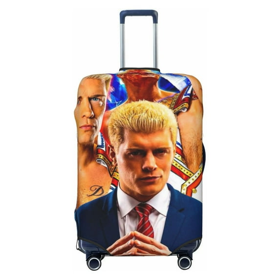 Cody Rhodes Luggage Cover Protector, Washable Elastic Suitcase Cover with Zipper and Buckle, Fits 18-32 Inch Luggage, Anti-Scratch & Dustproof
