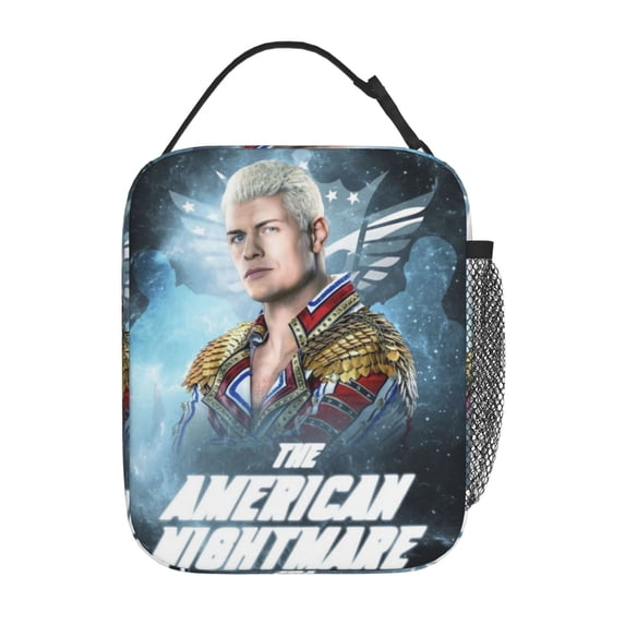 Cody Rhodes Lunch Bags, Reusable Lunch Tote Bags For Office Work Picnic Camping, Portable Lunch Box, Thermal Insulation And Cold Preservation, 10x8x4 Inch