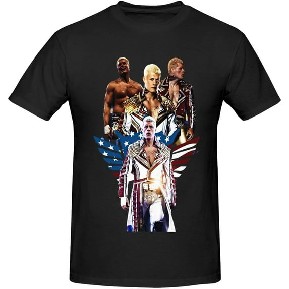 Cody Rhodes Men Short Sleeve T-Shirts,Crewneck Top Clothing T Shirt