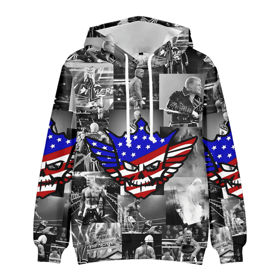 Cody Rhodes Merch Unisex Hoodie Long Sleeve Unisex Pullover Clothing Oversized Outdoor Kids Sweatshirt