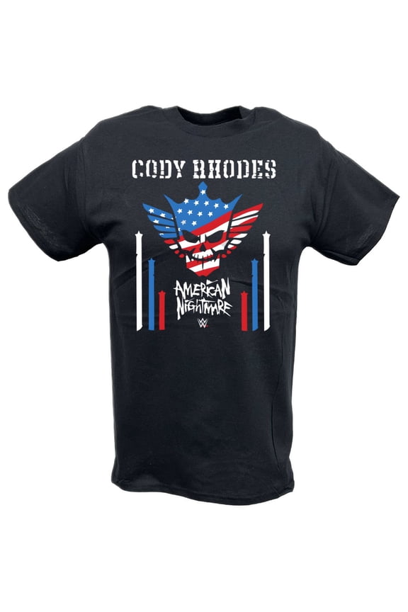 Cody Rhodes USA Stars and Stripes Nightmare Logo T-shirt