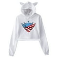 thumbnail image 1 of Cody Rhodes Victory Hoodie Cat Ears Hooded Sweatshirt Long Sleeve Crop Top Women's Clothes, 1 of 3