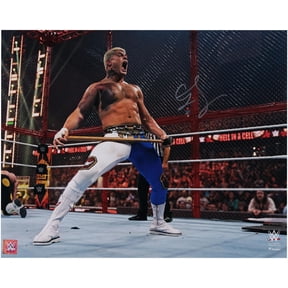 Cody Rhodes WWE Autographed 16" x 20" Hell in a Cell with Sledgehammer Photograph - Fanatics Authentic Certified