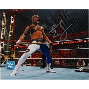 Cody Rhodes WWE Autographed 8" x 10" Hell in a Cell with Sledgehammer Photograph - Fanatics Authentic Certified
