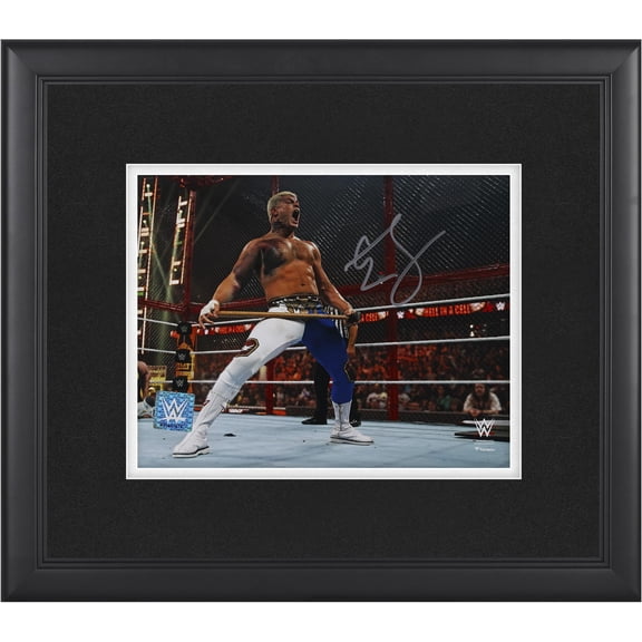 Cody Rhodes WWE Framed Autographed 8" x 10" Hell in a Cell with Sledgehammer Photograph - Fanatics Authentic Certified